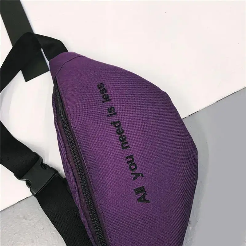 С буквенным принтом поясная сумка Для мужчин Для женщин Парусиновая Сумка груди пакеты для девочек через плечо сумка "Почтальон" на ремне сумки кошелек