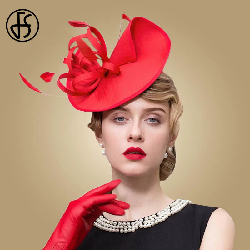 Fs Fascinators Red Hat Women Pillbox 