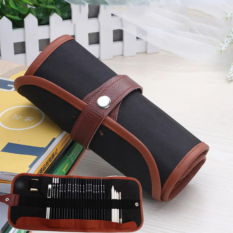 Billige Skizze Bleistift Set Student Malerei Bleistift Weiche und Harte Kohlenstoff Stift Vorhang Set Schule Malerei Bleistift kunst liefert