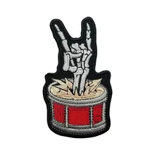 Rock rool ручная вышивка патчи железо на Байкерской груди Размер аппликация на заказ патч для куртки одежда футболка Идея наклейки