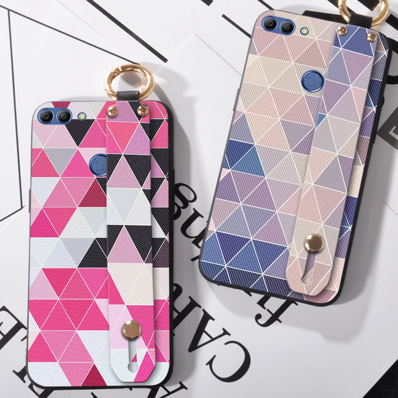 

Love Hand Strap Case For Huawei Honor 4C 5C 5X 6C 8 Pro 7C Soft Silicone Wristband Coque Cover Cases For Huawei GT3 GR3 GR5