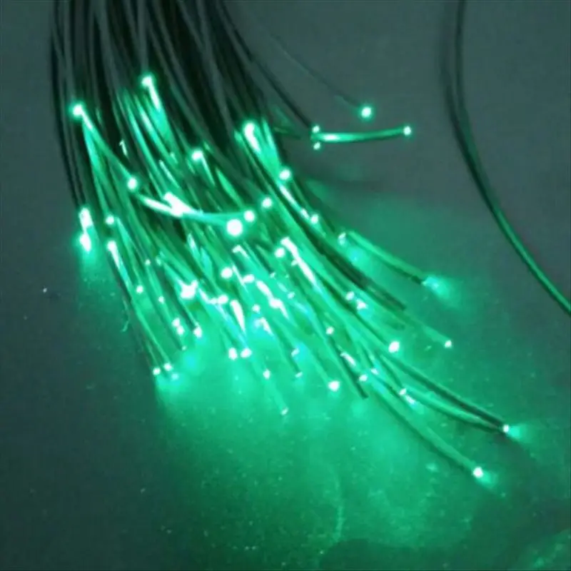 5~100m X Inner 0.75mm Outer 1.5mm Black Jacket Diameter PMMA Plastic Optic Fiber Cable For Decorative Lighting