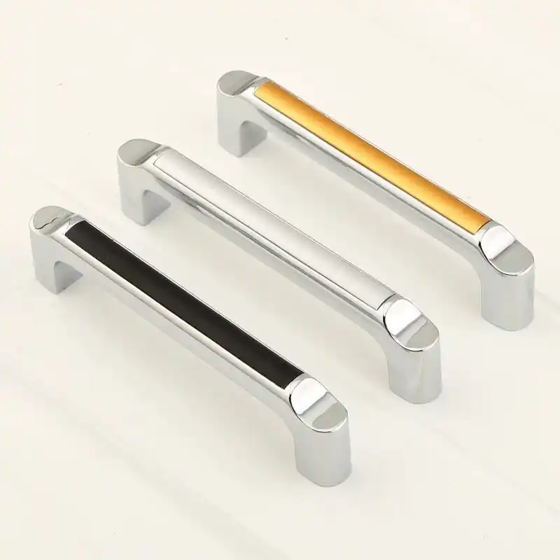 96mm Silver White Kitchen Cabinet Handle Pull Chrome Dresser
