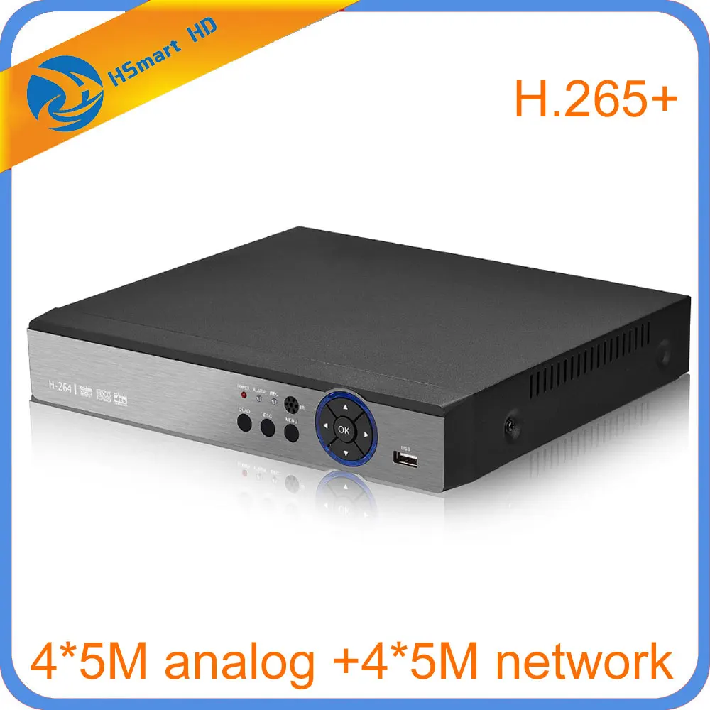 4CH 8CH 5MP HD 4k DVR видео рекордер для 5MP AHD TVI камера 4K IP камера P2P NVR cctv система ТБ HDD DVR H.265