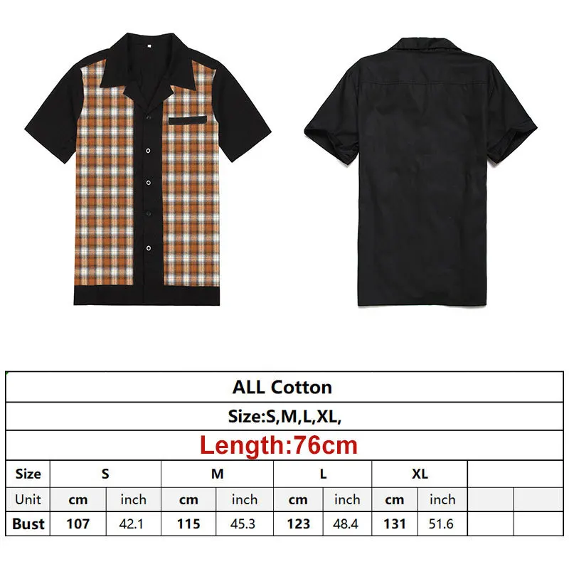 Patchwork Plaid Shirts  (6)