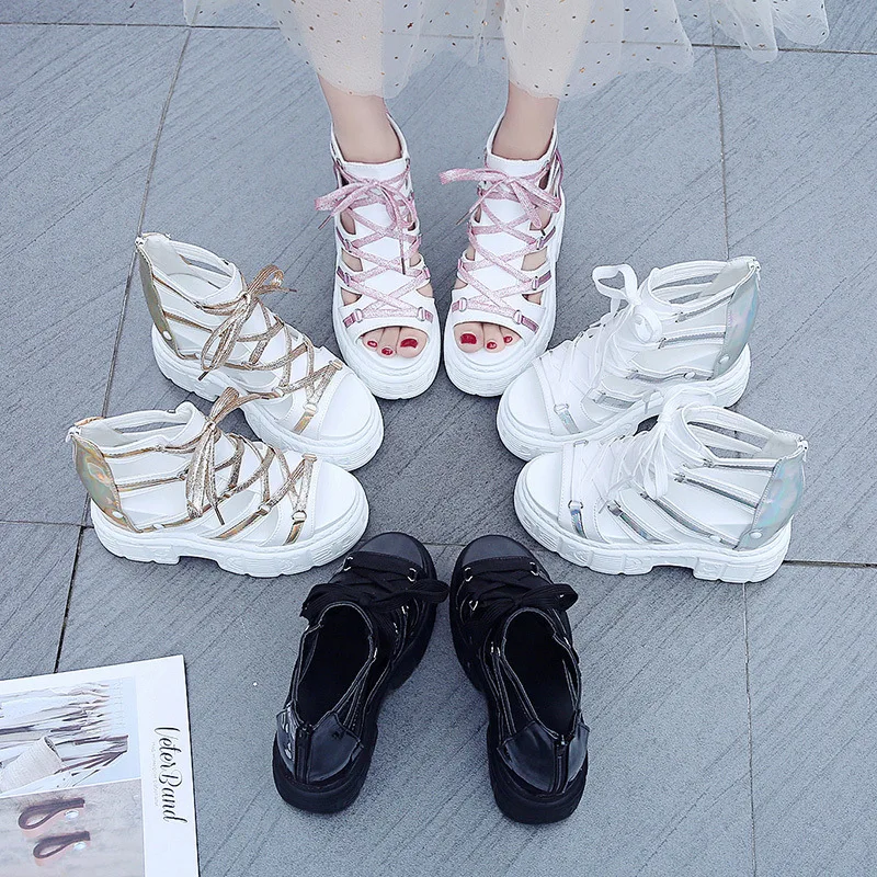 Shoes Summer Platform Sandals Women 2019 Fashion Roman Chunky Sandals Women Wedges High Heels Shoes Casual Woman High Top Sandal Shoes Summer Platform Sandals Women 2019 Fashion Roman Chunky Sandals Women Wedges High Heels Shoes Casual Woman High Top Sandal