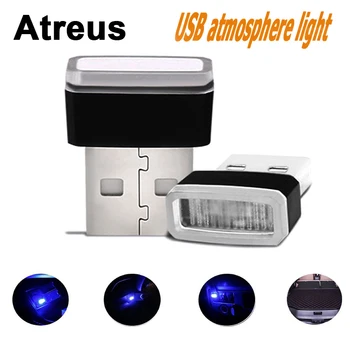

Atreus Car Accessories For Mercedes benz W204 W203 W211 AMG Mini cooper Skoda octavia a5 Car USB Atmosphere LED Lamp Light h7