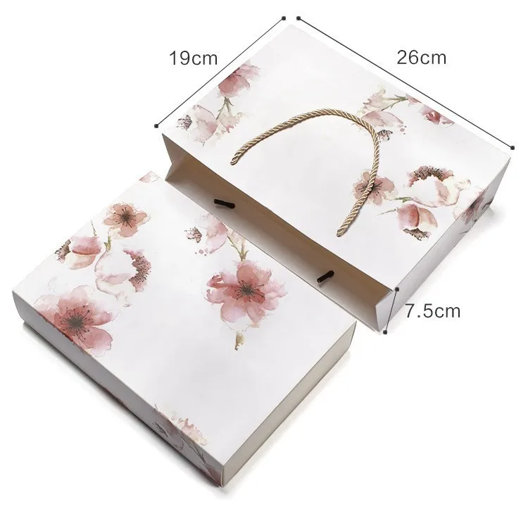 6 шт конфетная коробка свадебный мешок из крафт бумаги Sakura с ручкой Подарочная