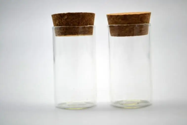 50pcs 27*50mm High quality Hot Fashion Small Glass tube Cute Mini Wishing Cork Stopper Glass Bottles test Vials Jars Containers 3