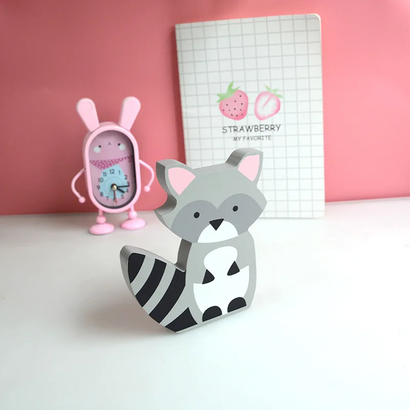 

Nordic Nursery Decor Wooden Bunny Figurine Kids Room Decor Scandiniavian Children Girl Room Decor Nordic Home Decoration