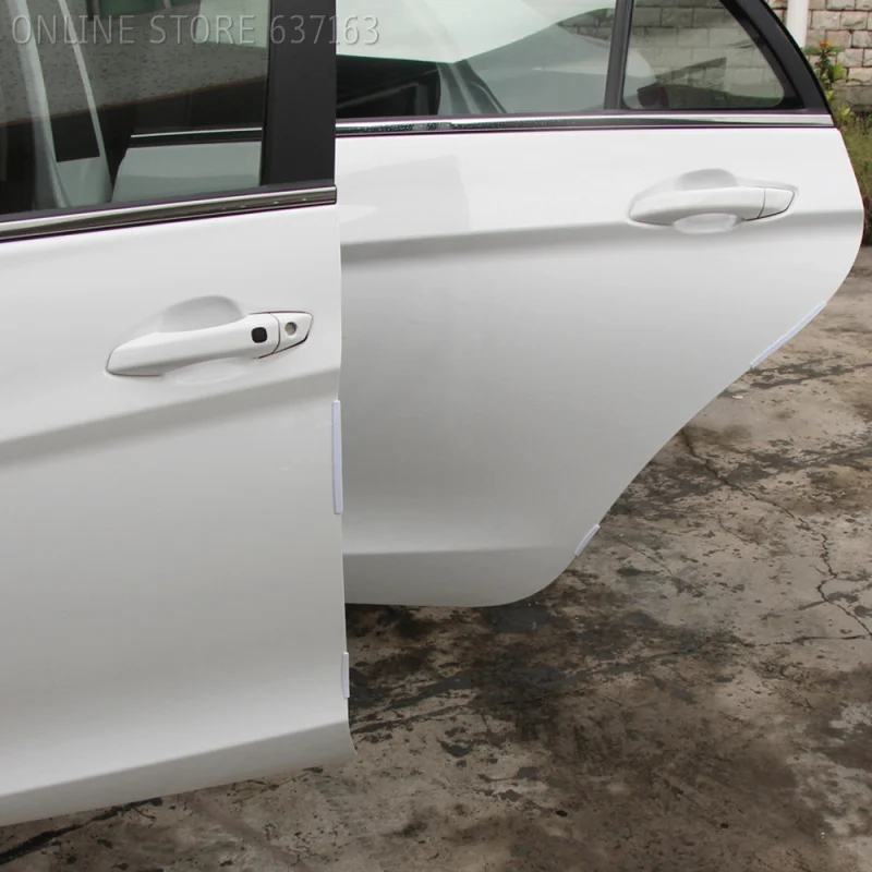 8x Trim Molding Protector Cars Vehicle Clear Door Edge Guards Fit