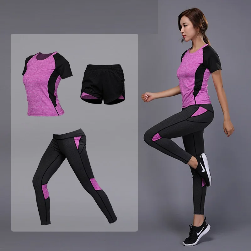 

Women's Sportswear Yoga Set Fitness Gym Clothes Running Tennis Shirt Or Pants Yoga Leggings Jogging Workout Sport Suit