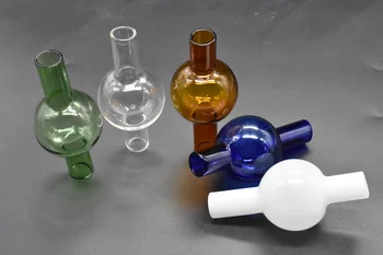 

Colored Universal 50mm glass Bubber Ball Style Glass Carb Cap for most flat bowl quartz bangers Nails