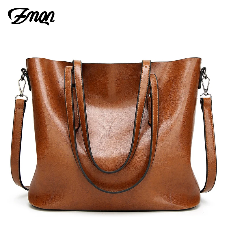 Online ZMQN Frauen Tasche Für Frauen Große Handtaschen Berühmte Marke Öl Wachs Leder Retro Vintage Stil Crossbody Frauen Tasche Trage Steckdose 2019 C814