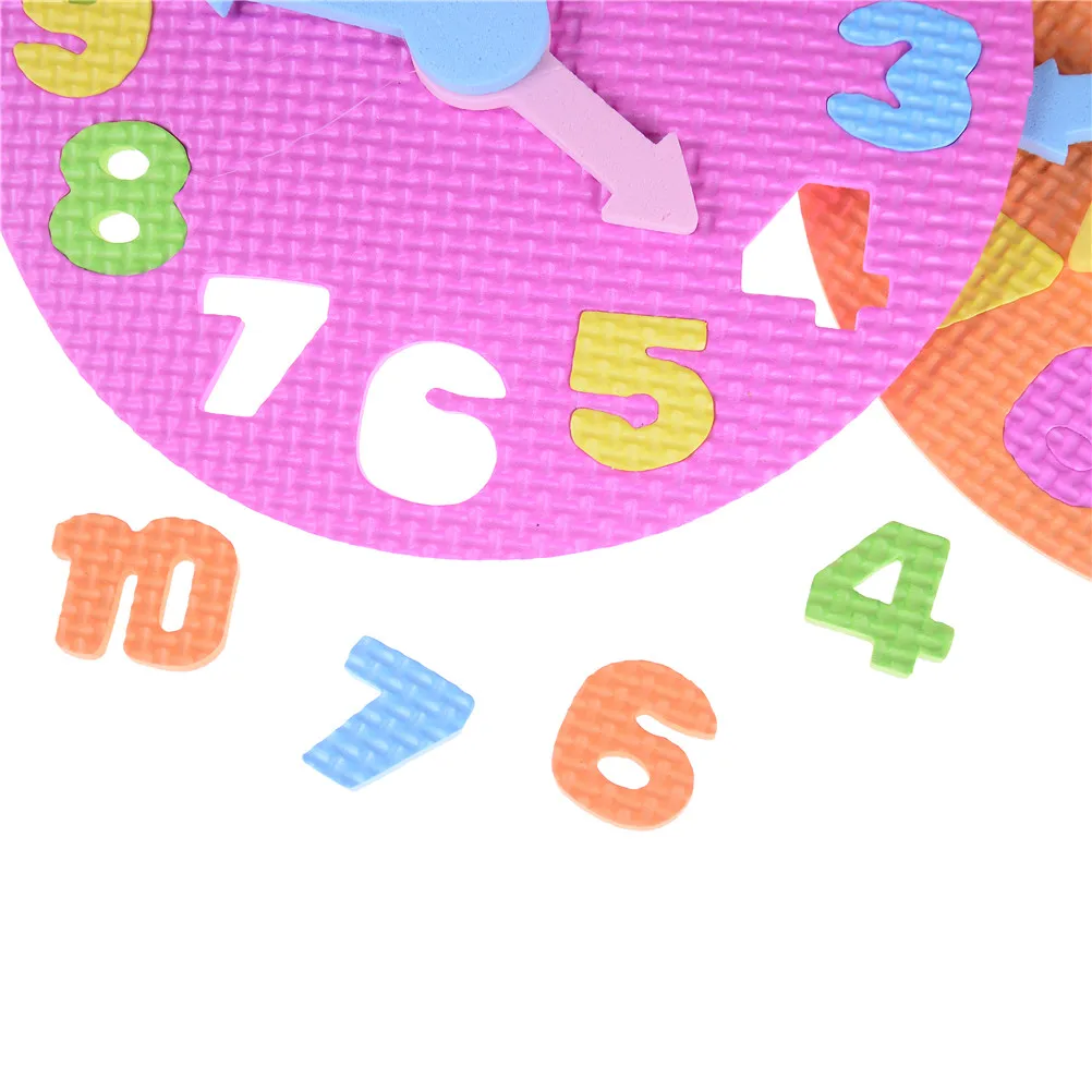 1 шт., детское украшение «сделай сам», часы, Обучающие Развивающие игрушки, Веселая игра-головоломка для детей 3-6 лет, случайный цвет