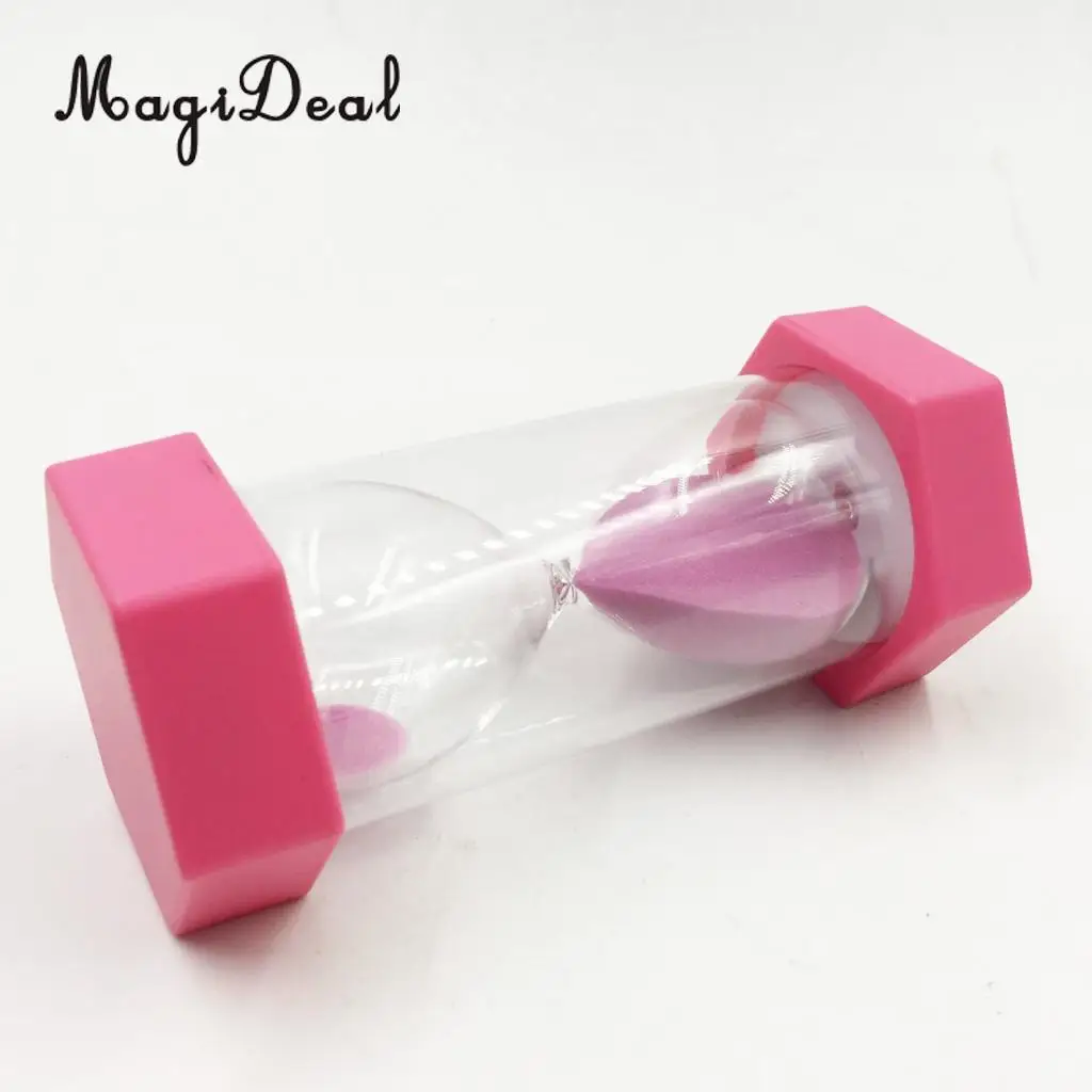 MagiDeal Clear Sand Hour Glass Sand 1/2/3/5/15 Minutes Timer Hourglass Multi Use foe Kitchen Cooking Brush Teeth Kids Toy