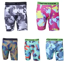 Skinny Men’s Sports Gym Compression Wear Under Base Layer Shorts Pants Athletic Tights