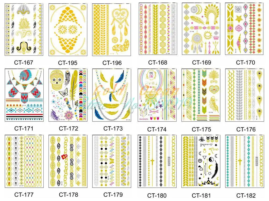 25 стилей флэш Золотой полумесяц Солнце Луна Звезда временная татуировка женский боди-арт поддельная татуировка на руку Водонепроницаемая металлическая Татуировка наклейка