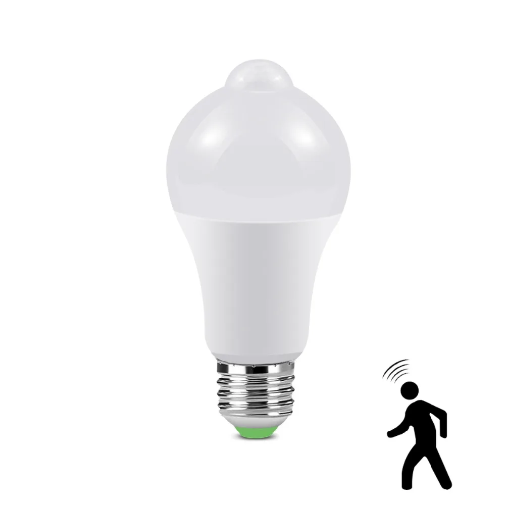 

AIMENGTE E27 220V 110V 12W 18W PIR Motion Sensor LED Lamp Night Light Energy Saving Emergency Lamp For Bathroom Stairs