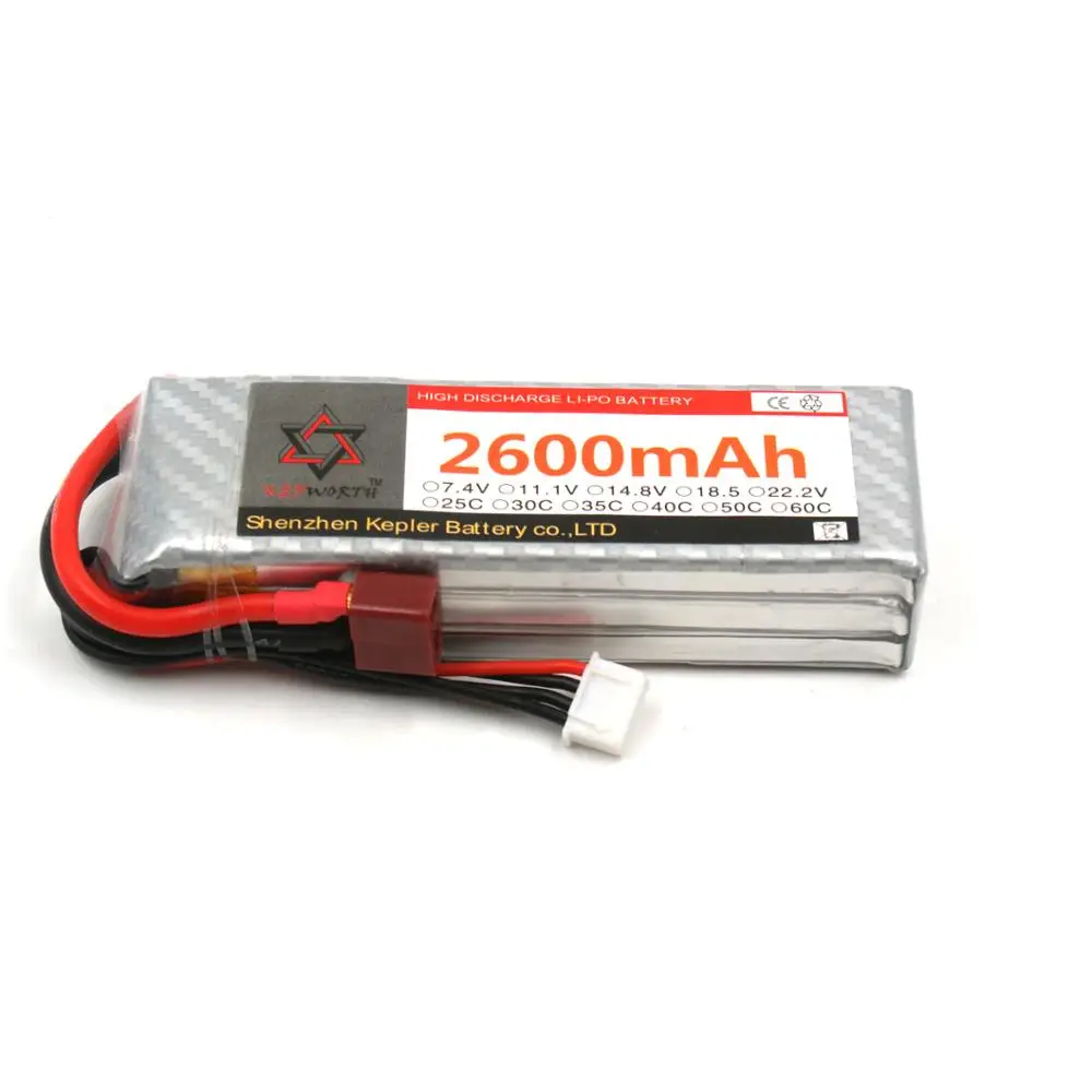 

RC Lipo Battery 3S 11.1V 2600mAh 25C 35C 60C Li-Polymer Battery For RC Car Plane Boat Helicopter Truck Tank