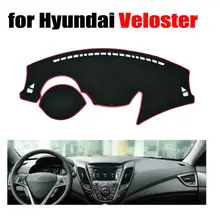 Приборной панели автомобиля охватывает мат для hyundai Veloster все годы левым dashmat pad Даш крышка авто аксессуары приборной панели