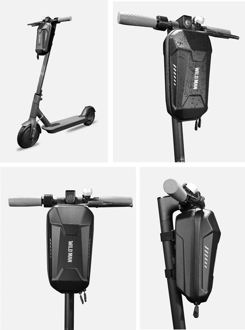 WILD MAN Rainproof Multifunctional Folding Bike Bag Bicycle Handlebar Bag Panniers EVA Hard Shell Front Cycling Bag Accessories (22)