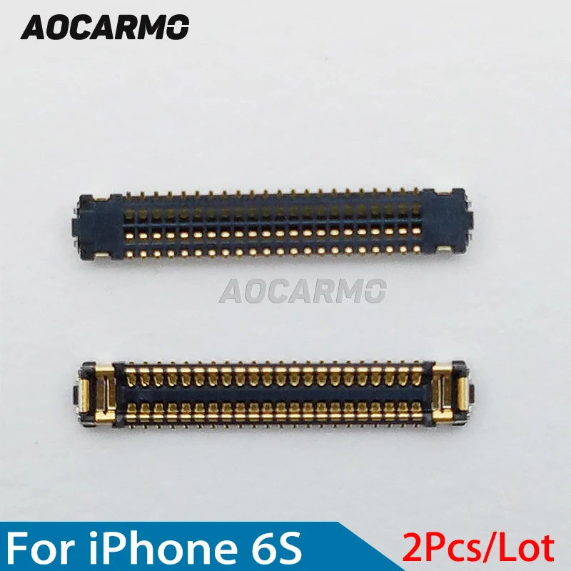 

Aocarmo 2Pcs/Lot J4200 LCD Display Touch Digitizer FPC Connector For iPhone 6S 4.7 On Motherboard