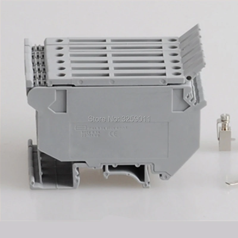 

1PCS Contact Type UK 600VAC 4mm Grey Fuse Modular Terminal Block UK5-HESI