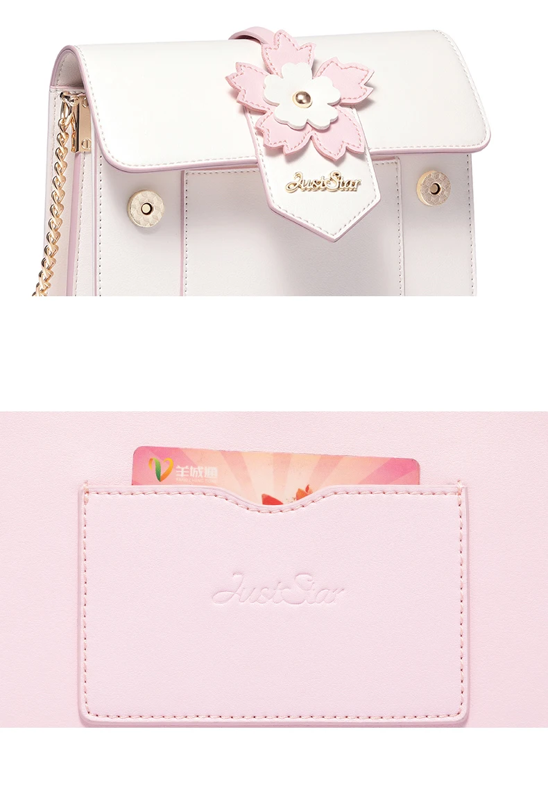 Just star women leather shoulder bag 5
