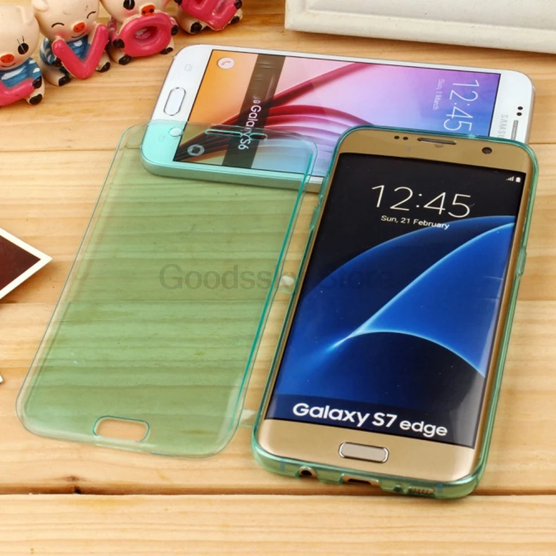 Силиконовый чехол-книжка для samsung Galaxy S5 S6 S7 Edge S8 Plus Note 5 4 3, мягкий прозрачный чехол из ТПУ, прозрачный чехол