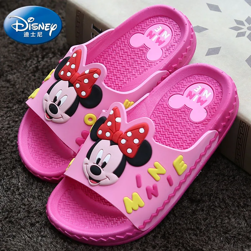 Disney new children's shoes baby slippers Cartoon Boys and Girls Slippers Mickey Mini Indoor anti-slip Baby Cool Slippers