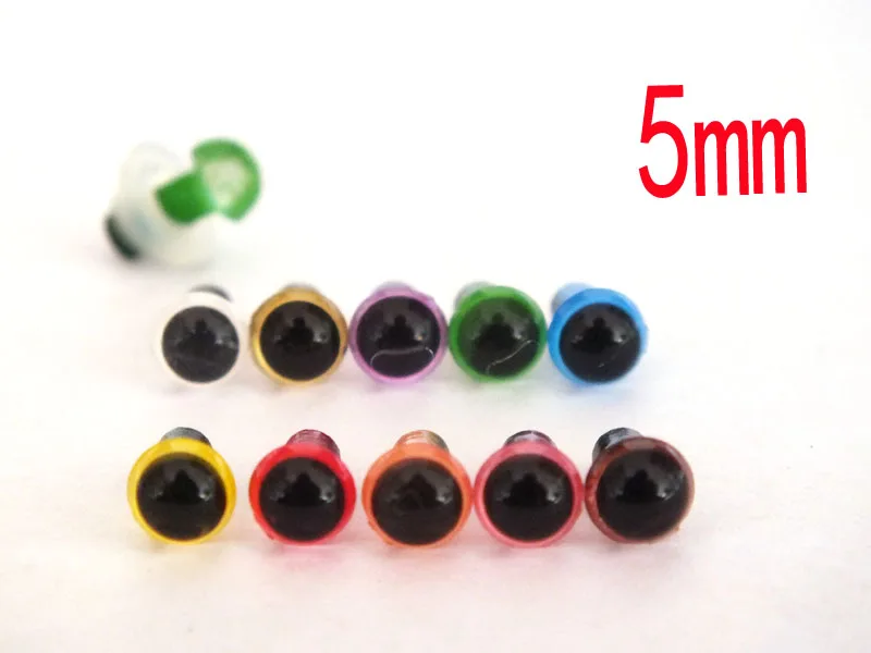 50pcs/lot 5-18mm mixed color toy eyes safety eyes bear with washer