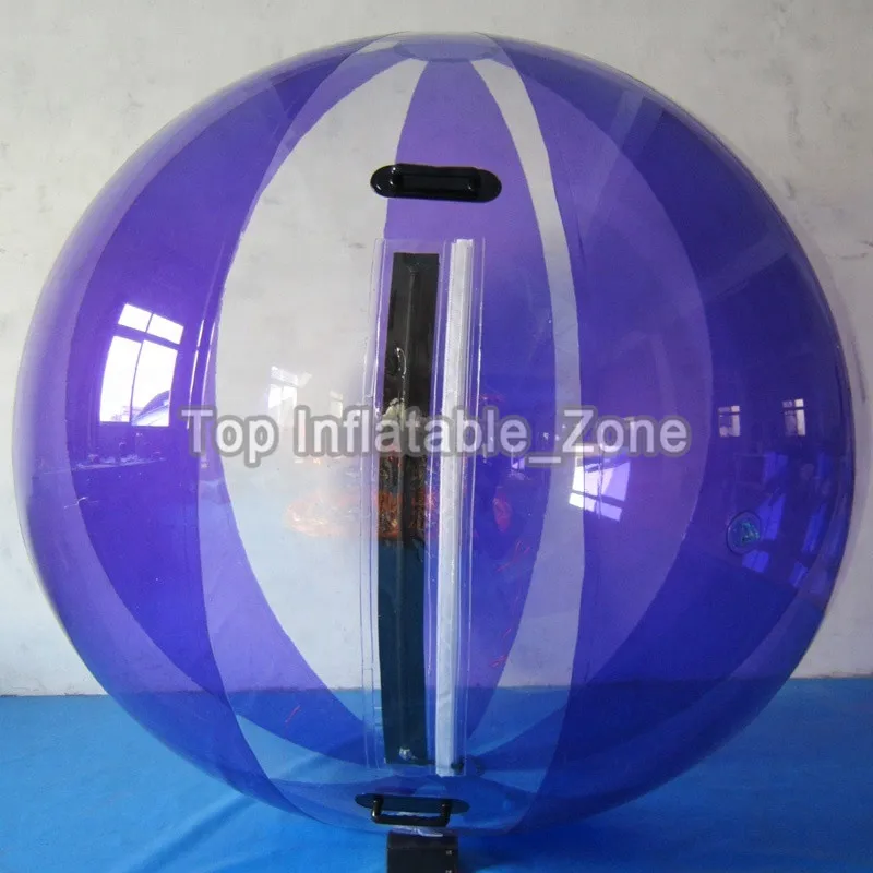 1,5 M/2 M Dia прозрачный шар Зорб в продаже ТПУ человеческий шар хомяка для игры в бассейн заказной надувной водный мяч для ходьбы дешево - Цвет: purple and clear