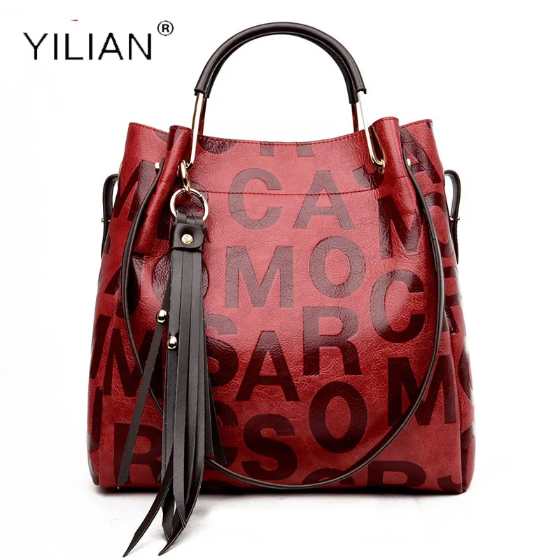YILIAN Brand 2017 fashion split leather font b Women b font font b bag b font