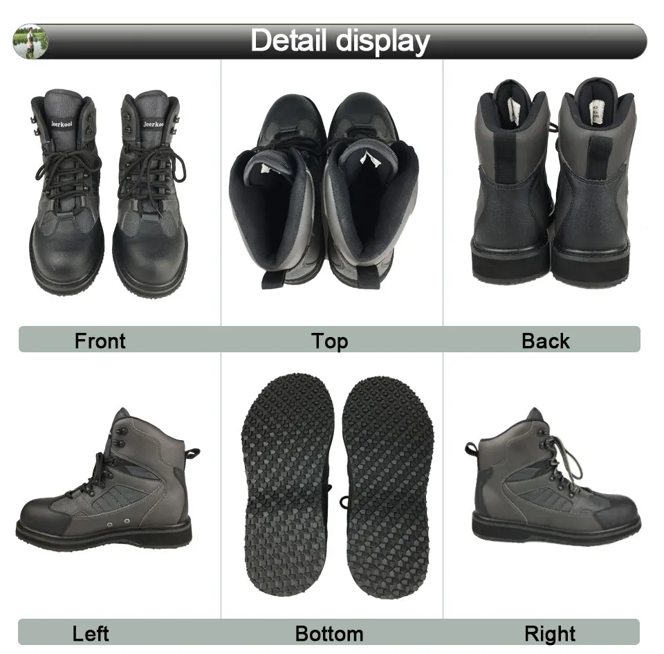 钓鱼鞋裤套装橡胶底鞋_10