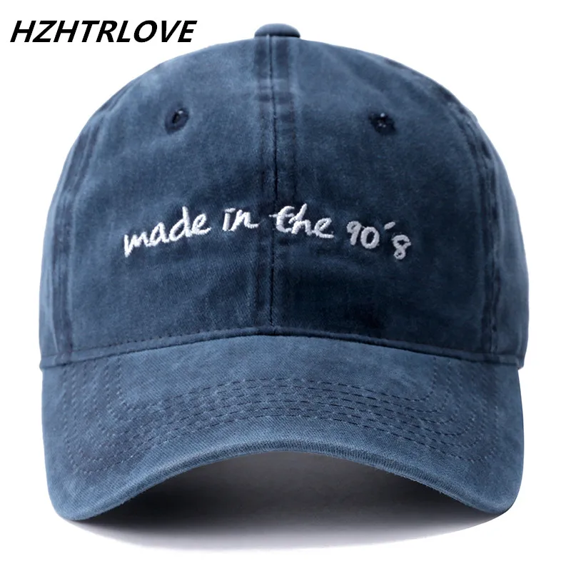 

High Quality Made In The 90'S Washed Cotton Snapback Cap Adjustable Baseball Cap For Men Women Fashion Leisure Casual Dad Hat