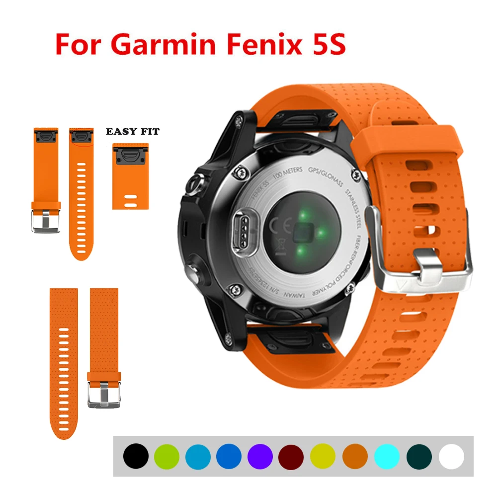 Спортивный силиконовый ремешок для часов Garmin 20 мм смарт-часов Quickfit Fenix 5S
