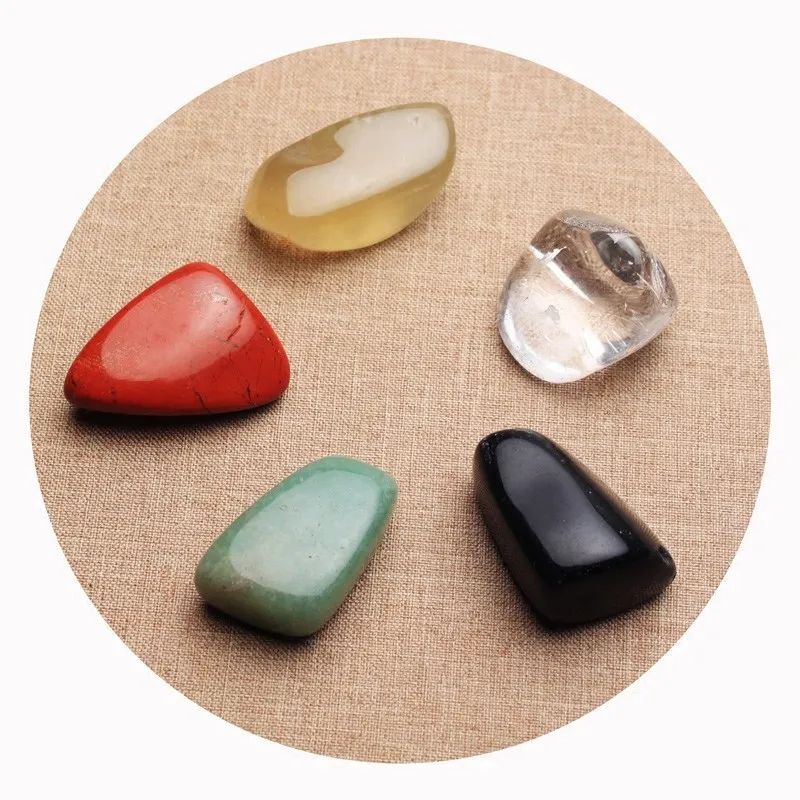 Natural Stone Five Elements Crystal Mineral Specimen Lucky Rock Quartz