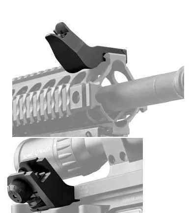 

Tactical Rifle gun accessories AR15 AR-15 Dueck Defense Front Rear 45 Degree Offset Rapid Transition Backup Iron Sight