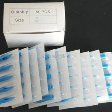 5DT 50 шт. Pro татуировки Одноразовые пластиковые наконечники в комплекте синие наконечники игл для татуажа насадки