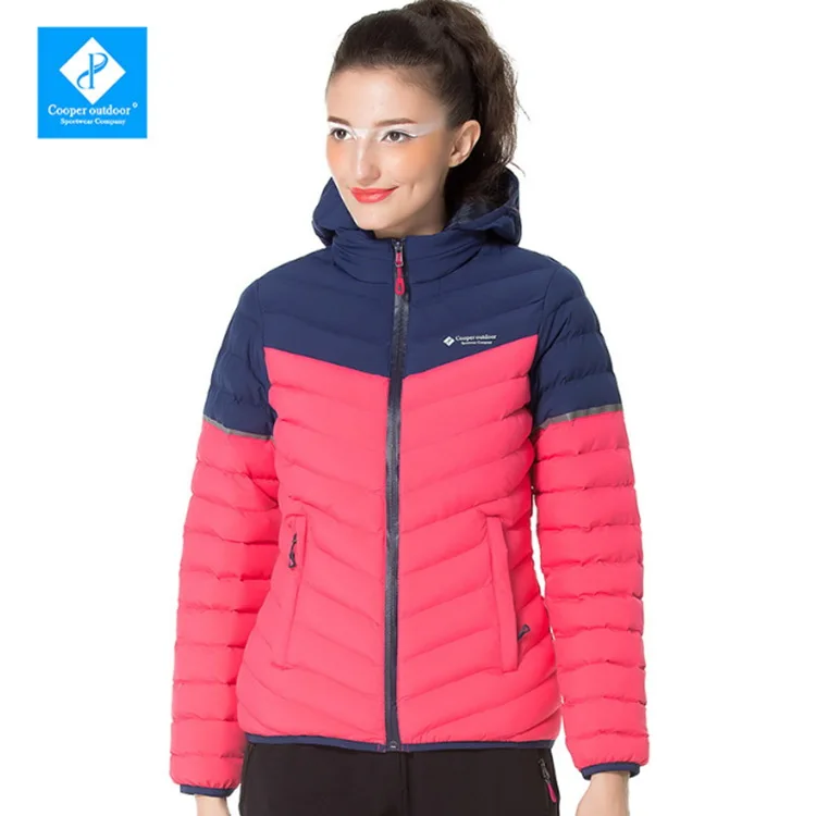 Women Skiing Jackets Color Waterproof Windproof Cotton Snowboarding