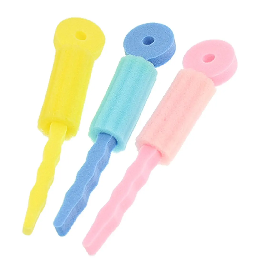 3 Pcs Colorful Soft Foam Sponge Wave Perm Hair Rollers Curlerin Hair
