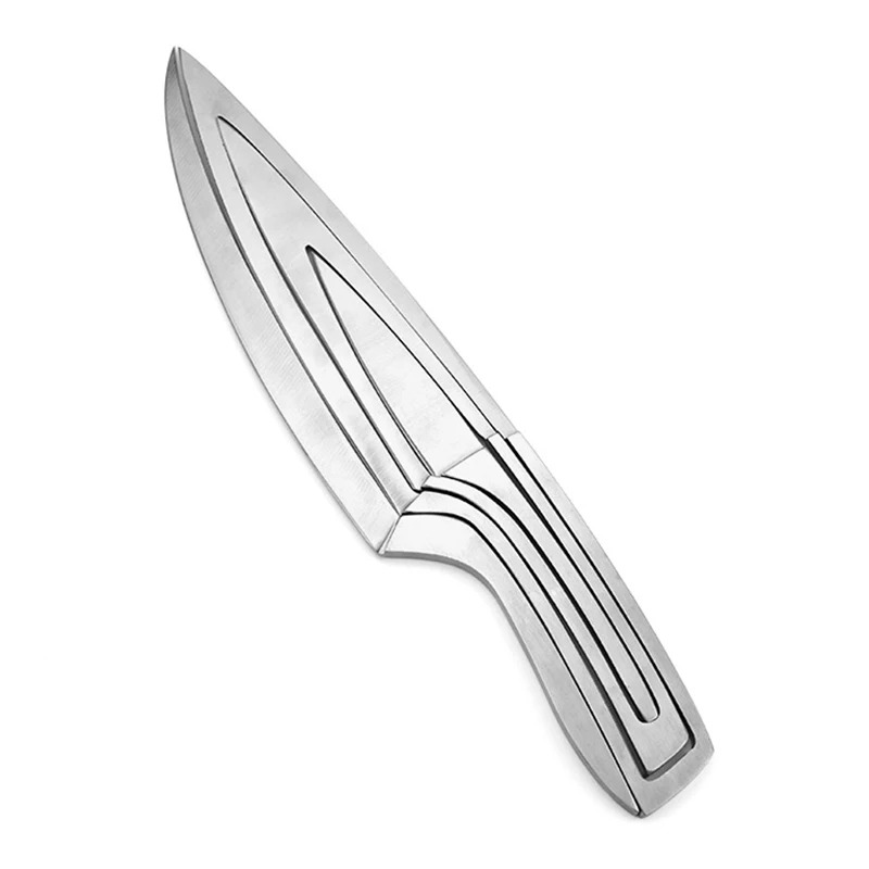  4 Pcs/Set Hot New Stainless Steel Cutter Set Slicing Steak Utility Kitchen Cleaver Knives Cooking H - 33062506251