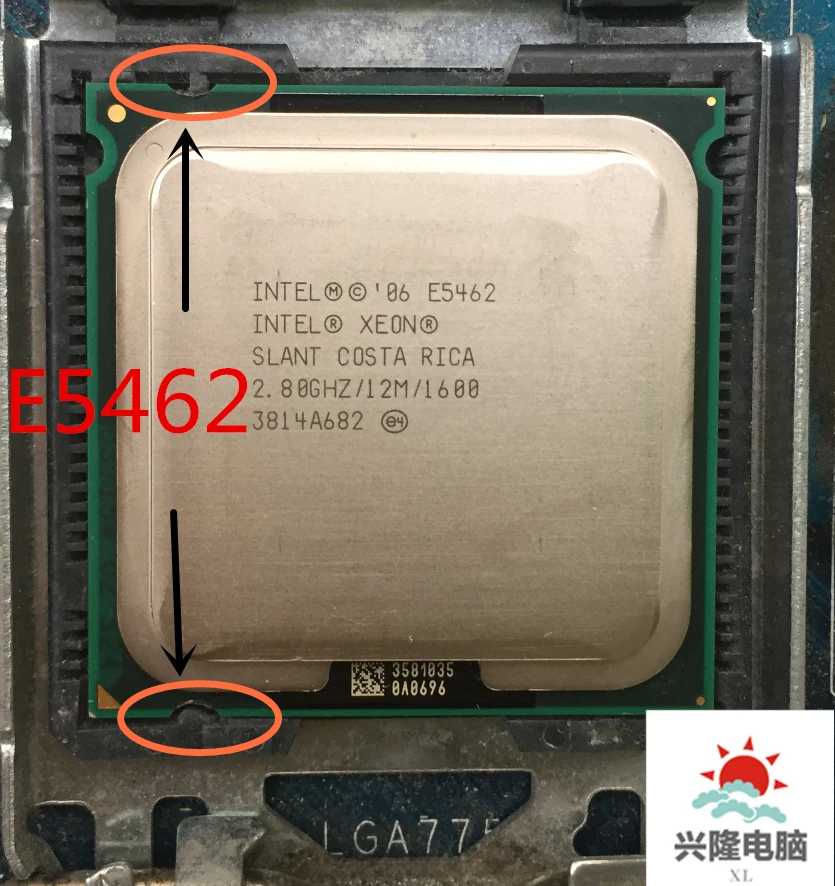 Процессор lntel Xeon E5462 2 8 ГГц/12 м/1600 МГц/ЦП аналогичный ЦП LGA775 Core Quad Q9550 работает на