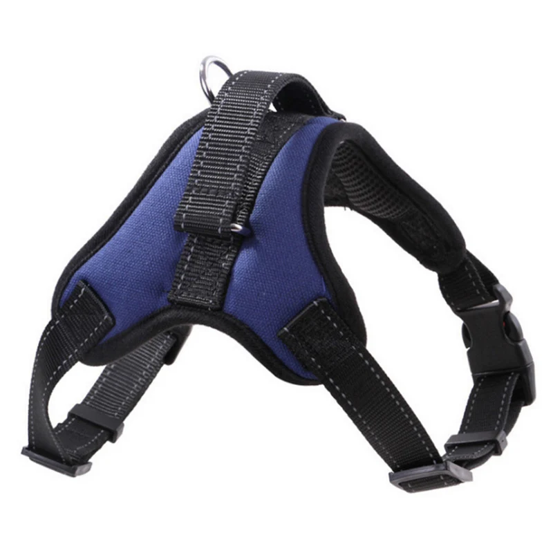 Beste HANTAJANSS New Large Dog Harness Vest 3 Colors Professional Dog Chest Comfortable Nylon Net Cloth Pet Products Straps S XL