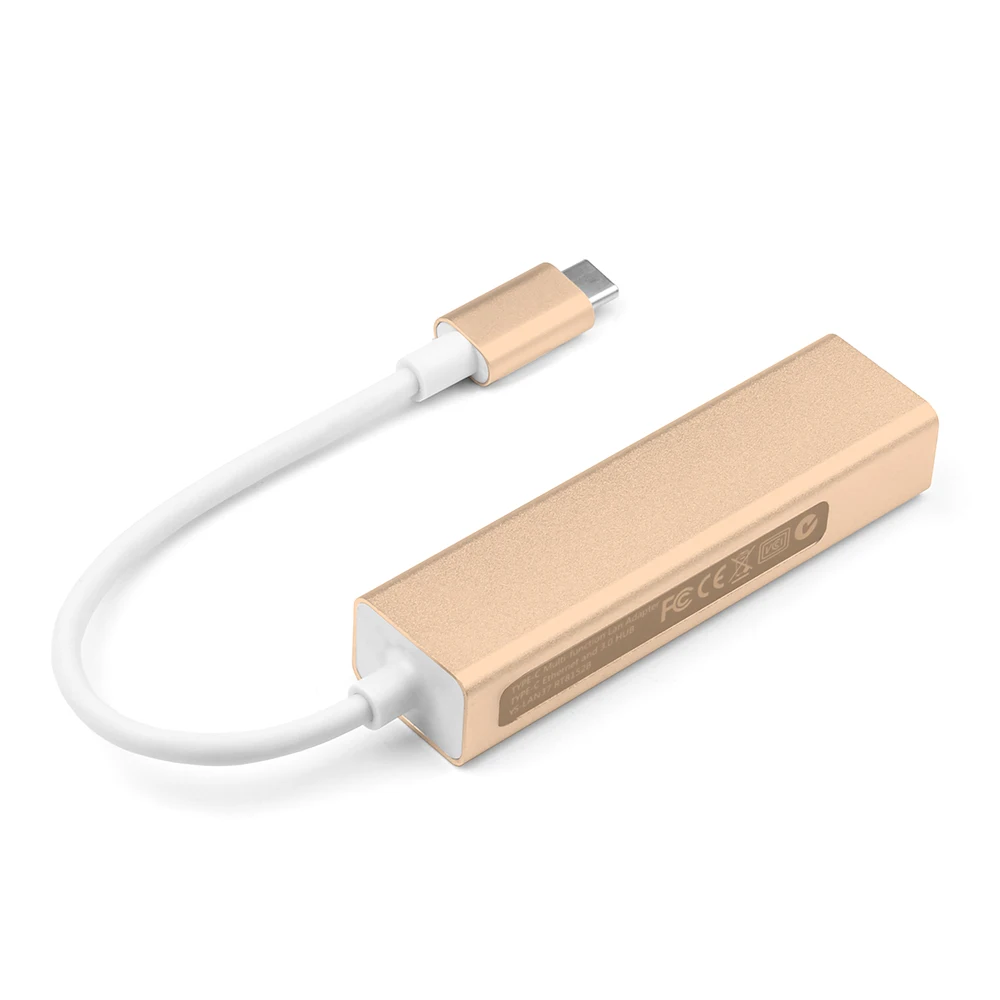 USB C на 3 порта USB разветвитель 3,0 концентратор type C Thunderbolt 3 для RJ45 100 Мбит/с Ethernet адаптер для Macbook Pro 13 15 16 дюймов