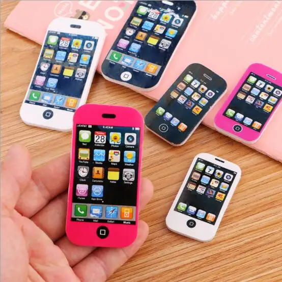 

Cartoon apple phone eraser Primary school prize gift 5.5*3cm Pencil eraser