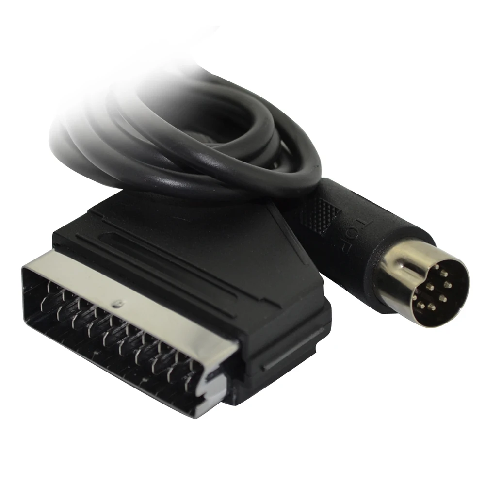 Замена 1,8 м v-контактный Scart кабель для sega Megadrive 1 Genesis 1 Master system 1 RGB AV Scart кабель кабели