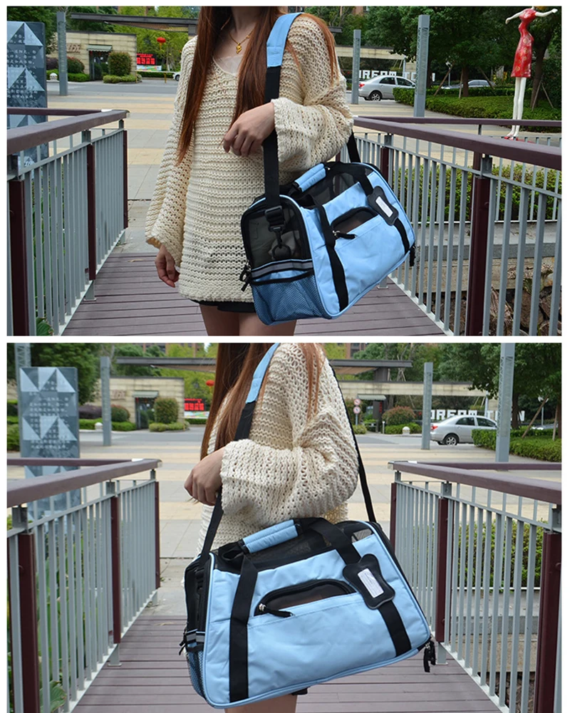 Breathable Pet Dog Carrier Fashion Handbag Portable Pet Cat Carriers Dogs Outdoor Travel Bag Shoulder Carry Bag Dog Cage Cat Bag14