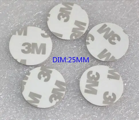 EM4100 3 M Gel, RFID Cartão de moeda, los cartão redondo, etiquetas de IDENTIFICAÇÃO, Cartão Do EM Diâmetro de 25mm, min: 10 pcs